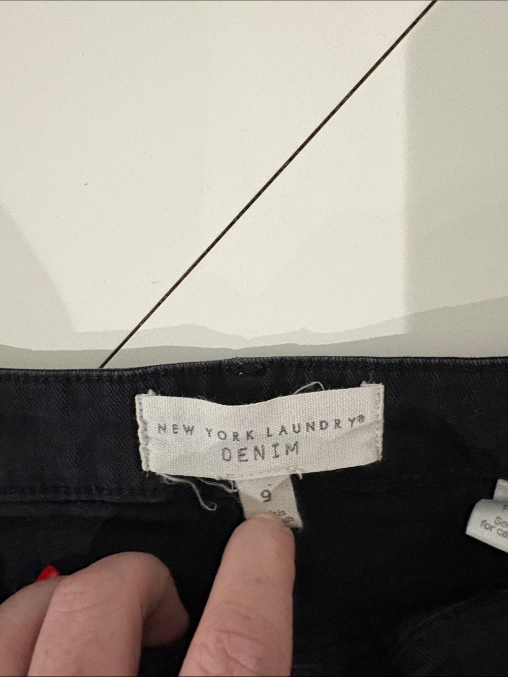 New York Laundry Black High-Rise Denim Shorts - Picture 2 of 3